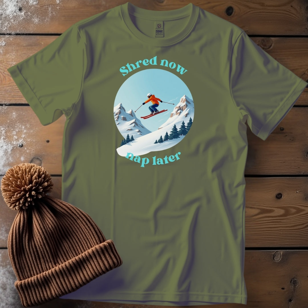 Shred Now, Nap Later - Skier