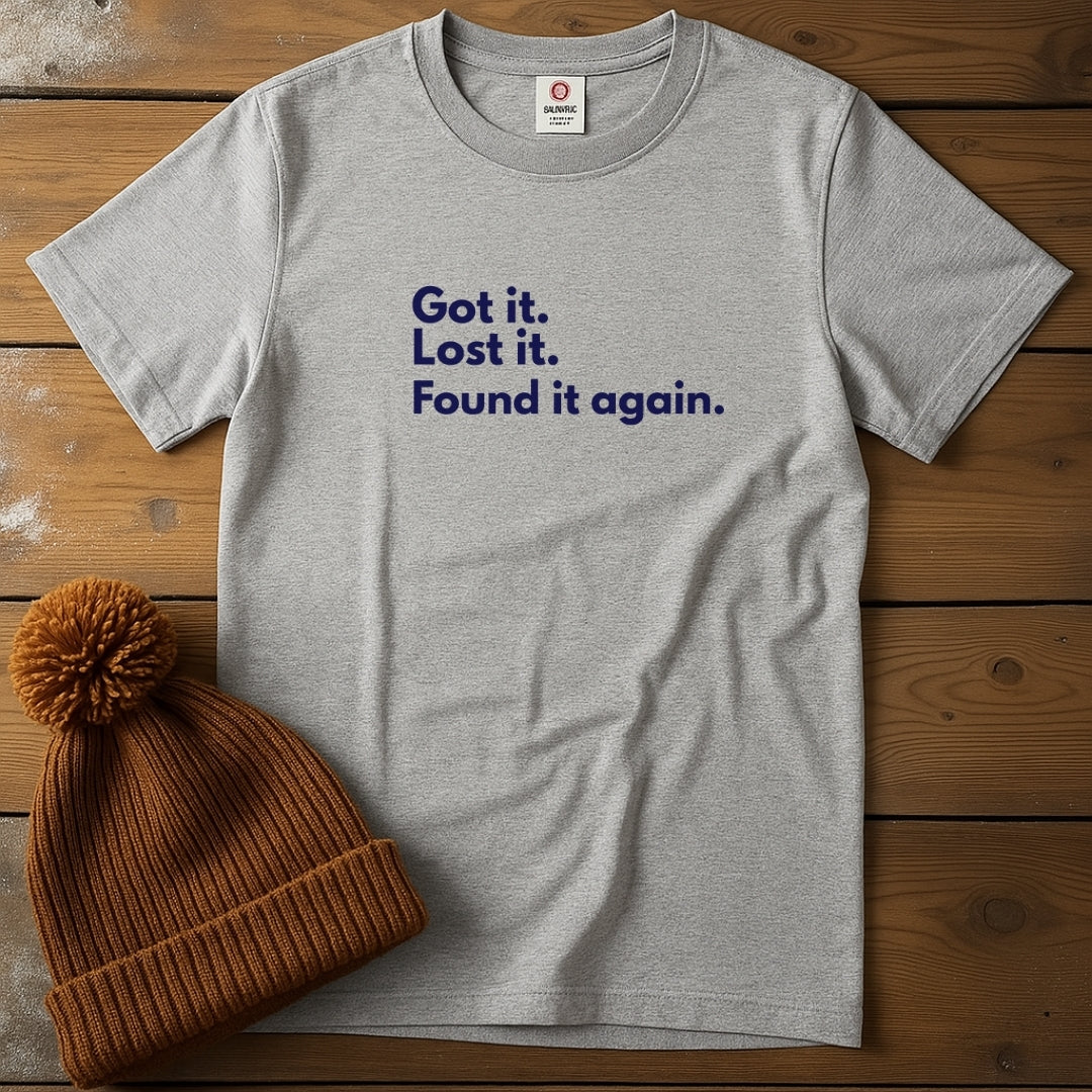 Got it. Lost it. Found it Again. Centred.