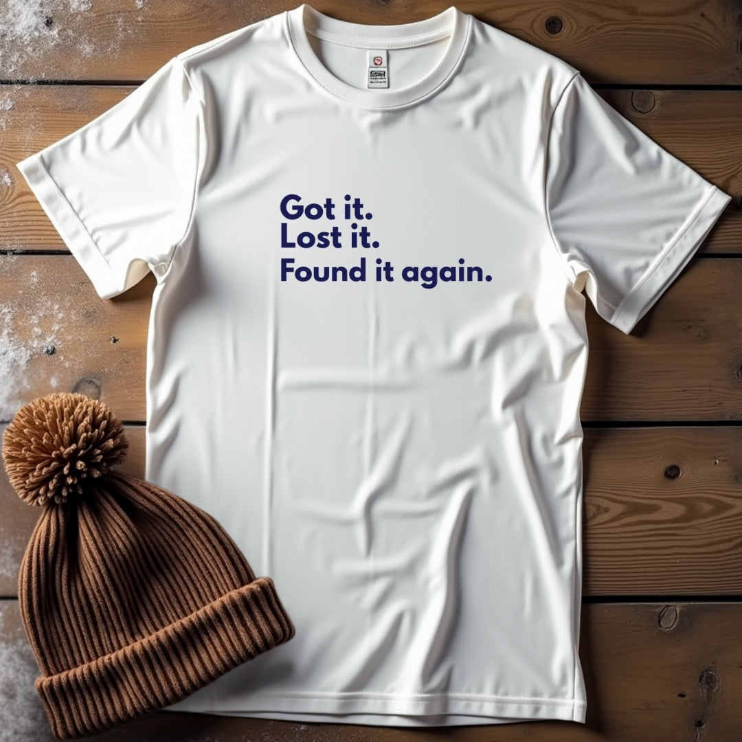 Got it. Lost it. Found it Again. Centred.